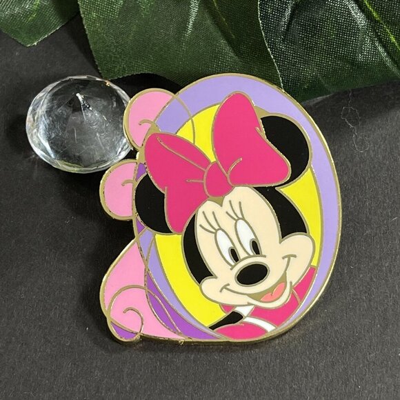 Disney Minnie Mouse Trading Pin Jumbo Hair Bow Badge Lapel Pin Brooch Jewelry - Picture 5 of 12